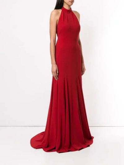 Shop Stella Mccartney Magnolia Gown In Red