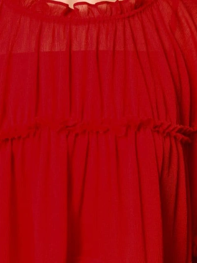 Shop Rejina Pyo Tia Seersucker Dress In Red