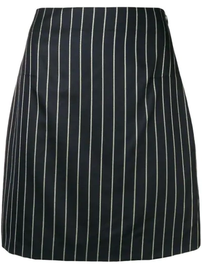 Shop Noon By Noor Scout Striped Mini Skirt In Blue