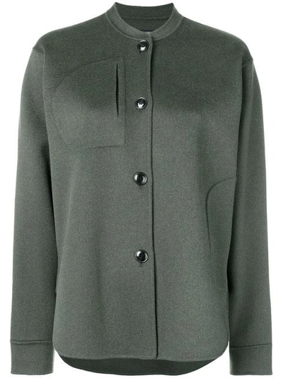 Shop Sofie D'hoore Fitted Shirt-jacket In Green
