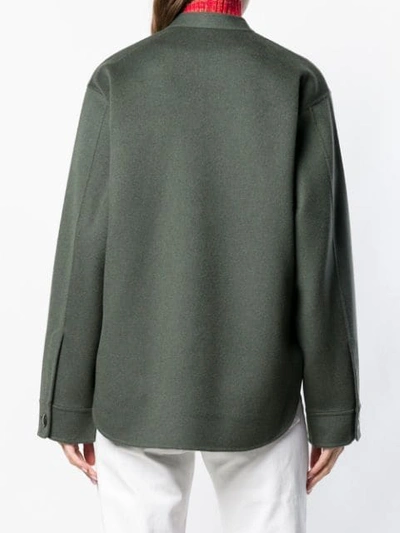 Shop Sofie D'hoore Fitted Shirt-jacket In Green