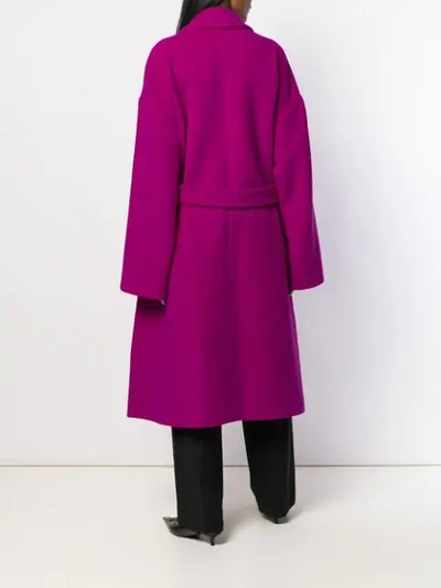 Shop Balenciaga Gewickelter Trenchcoat In Pink