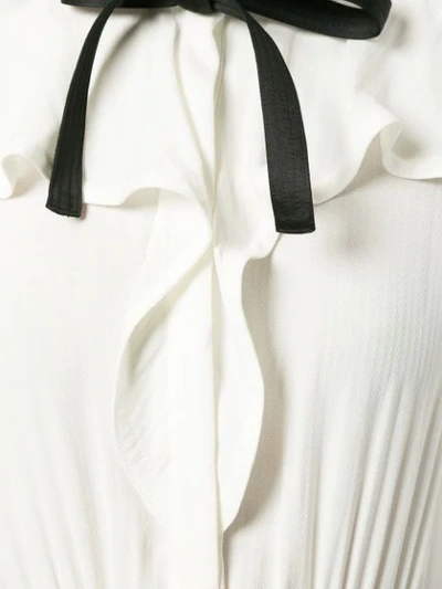 Shop Self-portrait Short Ruffled Dress - White
