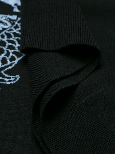 Shop Kenzo Dragon Sweatshirt Dress In Black
