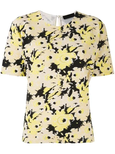 Shop Anteprima Sunflower Print T-shirt In Multicolour