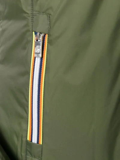zipped padded jacket