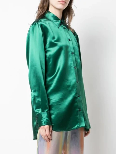 Shop Sies Marjan Fluid Shirt In Green