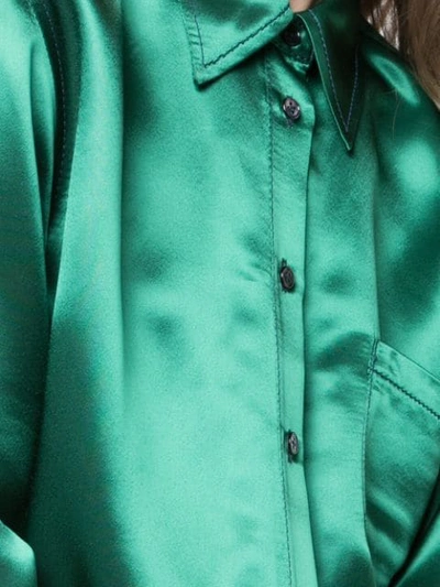 Shop Sies Marjan Fluid Shirt In Green