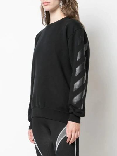 Shop Off-white Diagonal Sweatshirt In Black