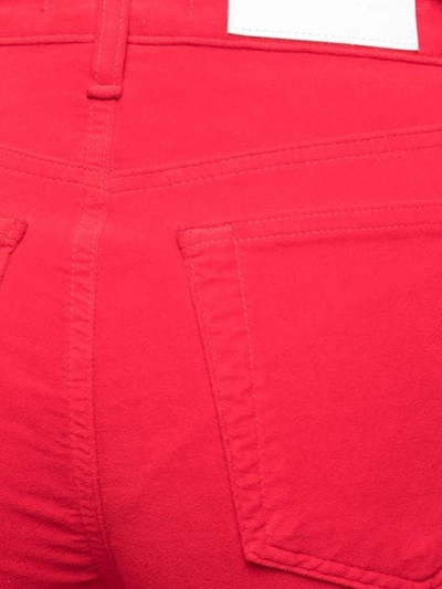 Shop Re/done Cropped Skinny Jeans In Red