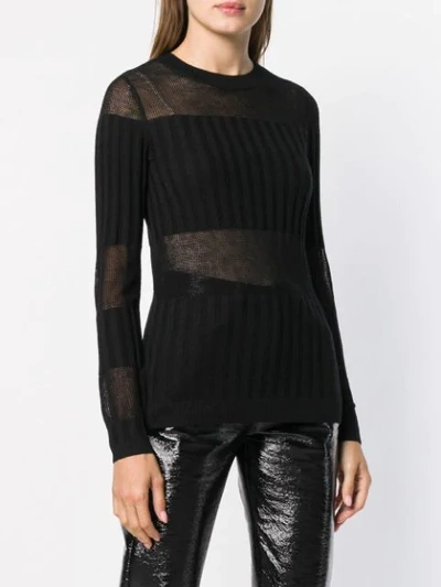 Shop J Brand Panelled Fine Knit Sweater - Black