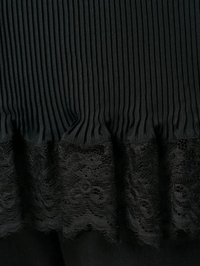 Shop Paco Rabanne Pleated Panel Blouse - Black