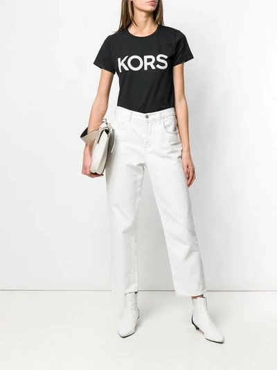 Shop Michael Michael Kors Studded T-shirt In Black