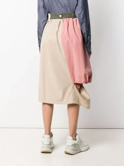 Shop Jw Anderson Asymmetric Skirt In Neutrals