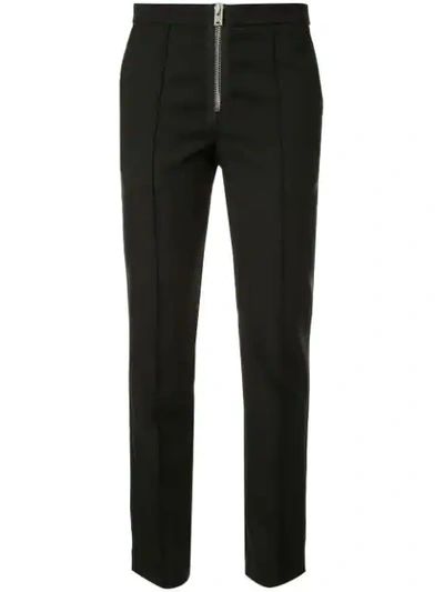 Shop Yang Li Slim-fit Trousers In Black