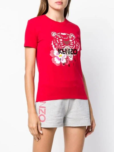 Shop Kenzo Logo Patch T-shirt - Red