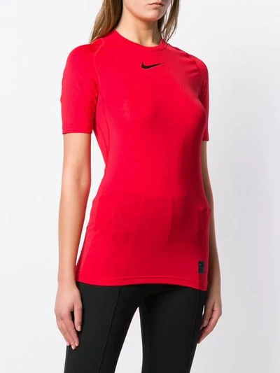 Shop Alyx Nike Swoosh T-shirt In Red