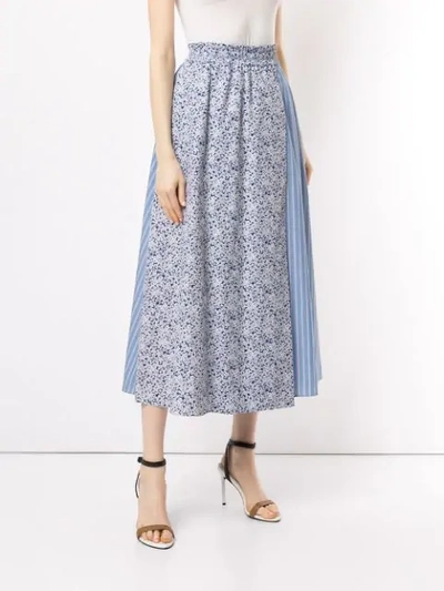 Shop Walk Of Shame Patterned Easy Skirt In Blue