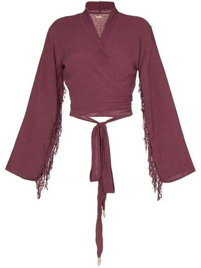 Caravana Xiibil Wrap Top In Purple