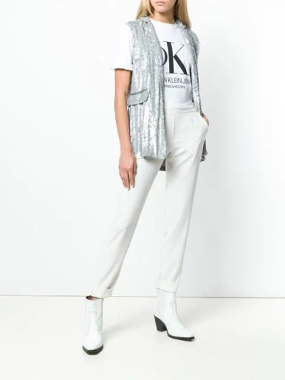 P.a.r.o.s.h Tapered Trousers In White