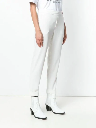 P.a.r.o.s.h Tapered Trousers In White