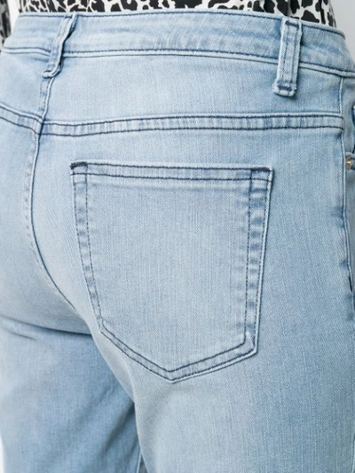 Michael Michael Kors Fringed Hem Jeans In Blue