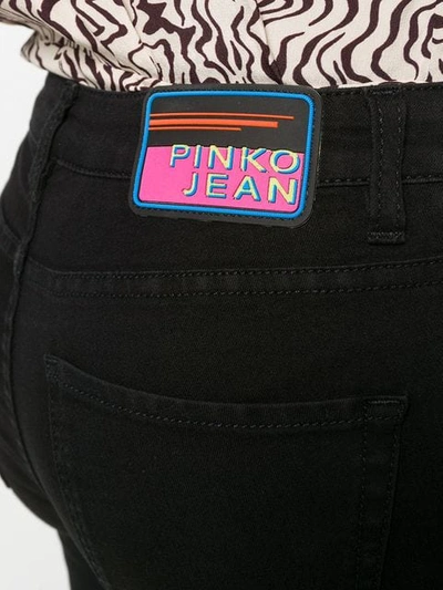 PINKO KATE CROPPED SKINNY TROUSERS - 黑色