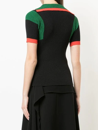 Shop Proenza Schouler Terry Boucle Knit Top In Black