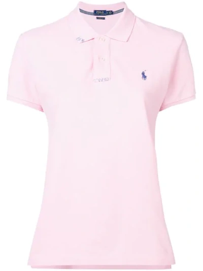Shop Polo Ralph Lauren Piqué Polo Shirt - Pink