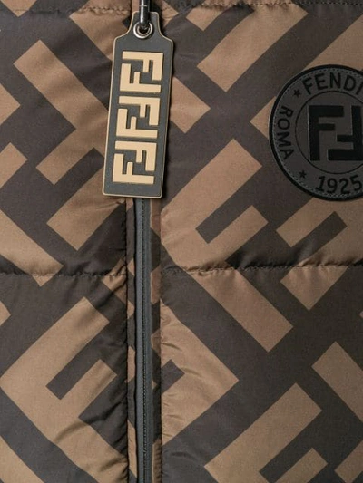 Shop Fendi Ff Logo Gilet In Black