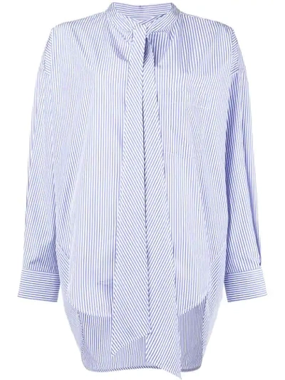 Shop Balenciaga New Swing Shirt In Blue
