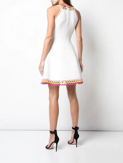 Shop Milly Flared Mini Dress In White