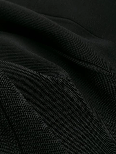 Shop Herve Leger Fitted Mini Dress In Black