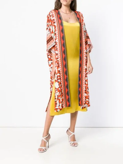 Shop Temperley London Odyssey Kimono - Yellow