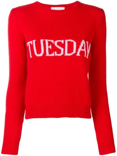 Shop Alberta Ferretti Tuesday Jumper In Red