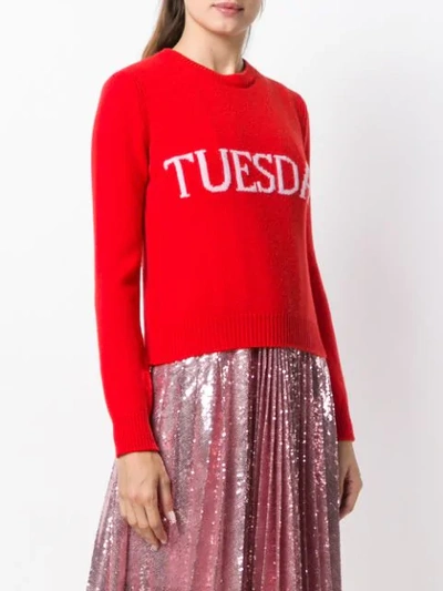 Shop Alberta Ferretti Tuesday Jumper In Red