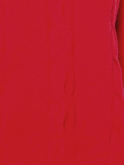 PHILO-SOFIE EMBOSSED TURTLENECK SWEATER - 红色