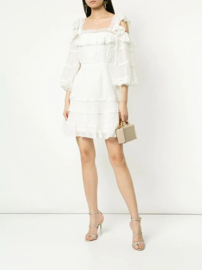 Shop Rachel Gilbert Ollie Mini Dress - White