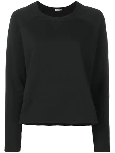 Shop Barena Venezia Asymmetric Hem Boxy-fit Sweatshirt In Black