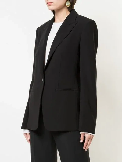 Shop The Row Single Breasted Blazer In Black