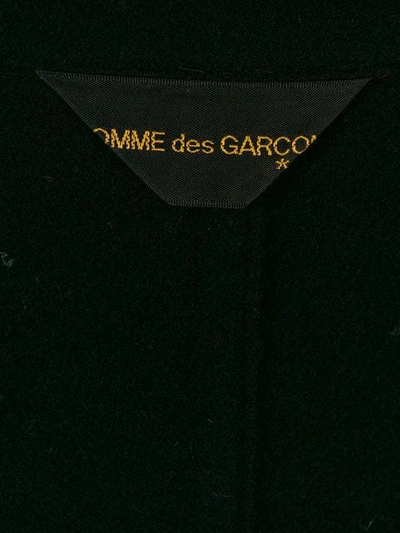 Pre-owned Comme Des Garçons Long Belted Coat In Black