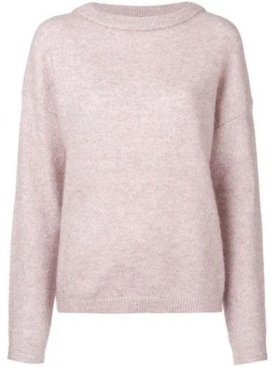 Shop Acne Studios Dramatic Oversized Sweater In Pink