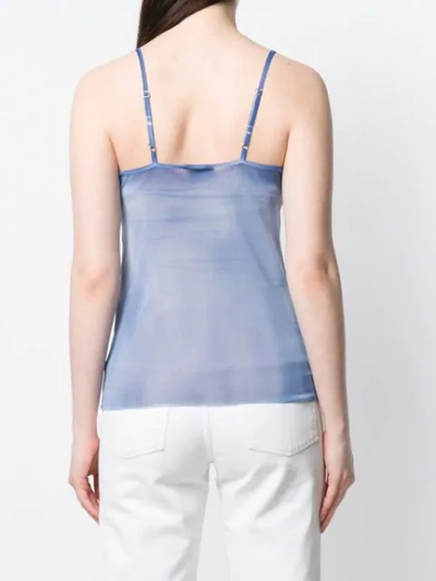 AVANT TOI SHEER VEST TOP - 蓝色