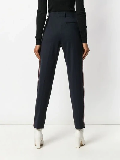 Calvin Klein 205w39nyc Side Striped Track Pants In Blue