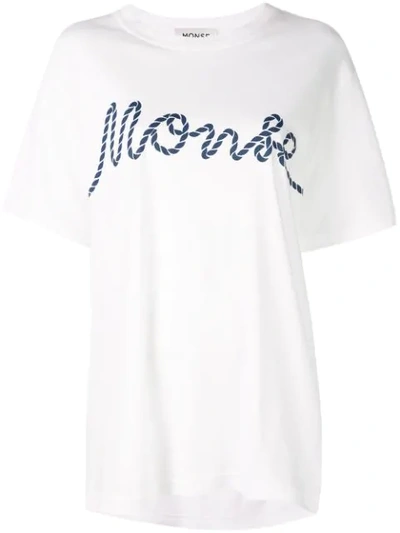 Shop Monse Rope Print T-shirt In White