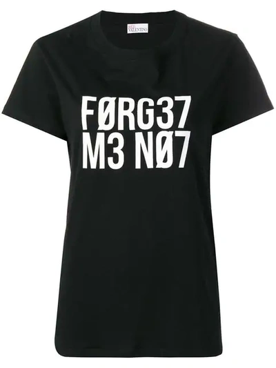 Shop Red Valentino Forget Me Not T In Black