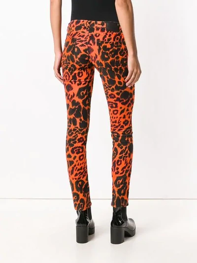 Shop R13 Leopard Print Skinny Jeans In 830l Orange Leopard 
