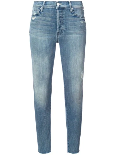 Shop Mother Graffiti Girl Jeans In Blue