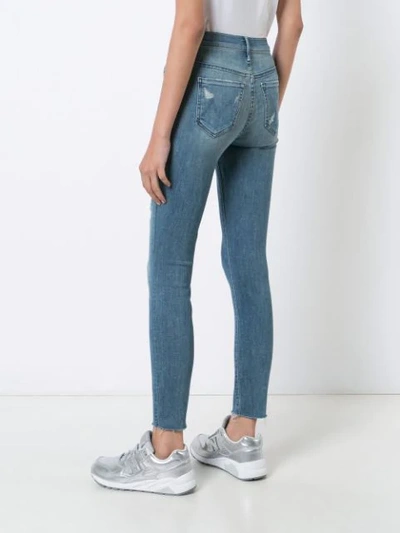 Shop Mother Graffiti Girl Jeans In Blue