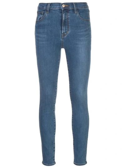 Shop J Brand High-rise Skinny Jeans In Blue